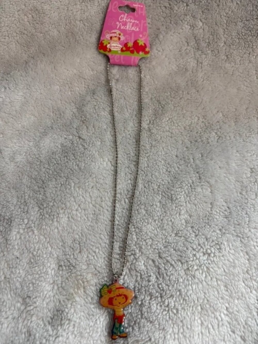 NWT Y2K Strawberry Shortcake Necklace